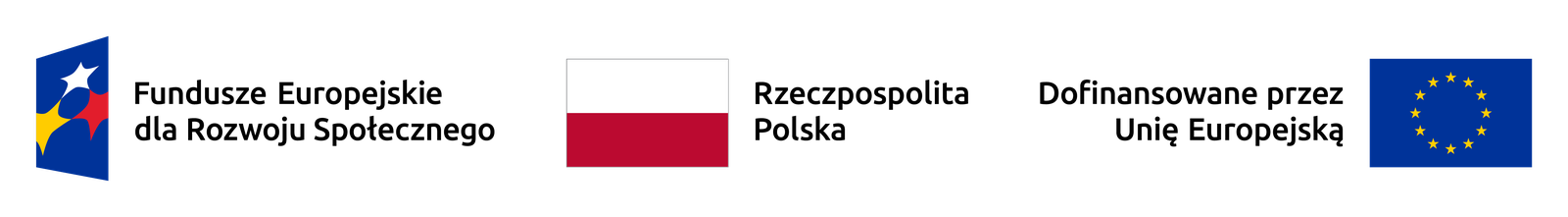 Fundusze Europejskie dla Rozwoju Społecznego. Rzeczpospolita Polska. Dofinansowane przez Unię Europejską.